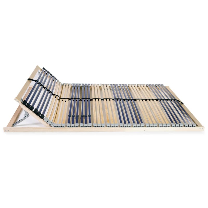 vidaXL Τελάρο Κρεβατιού με 42 Σανίδες & 7 Ζώνες 120 x 200 εκ.