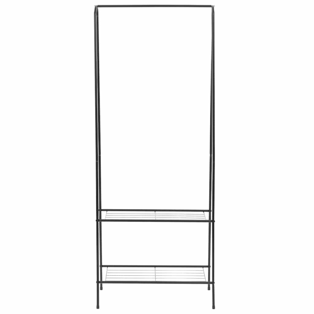 vidaXL Κρεμάστρα Ρούχων Δαπέδου Μαύρη 59 x 35 x 150 εκ.