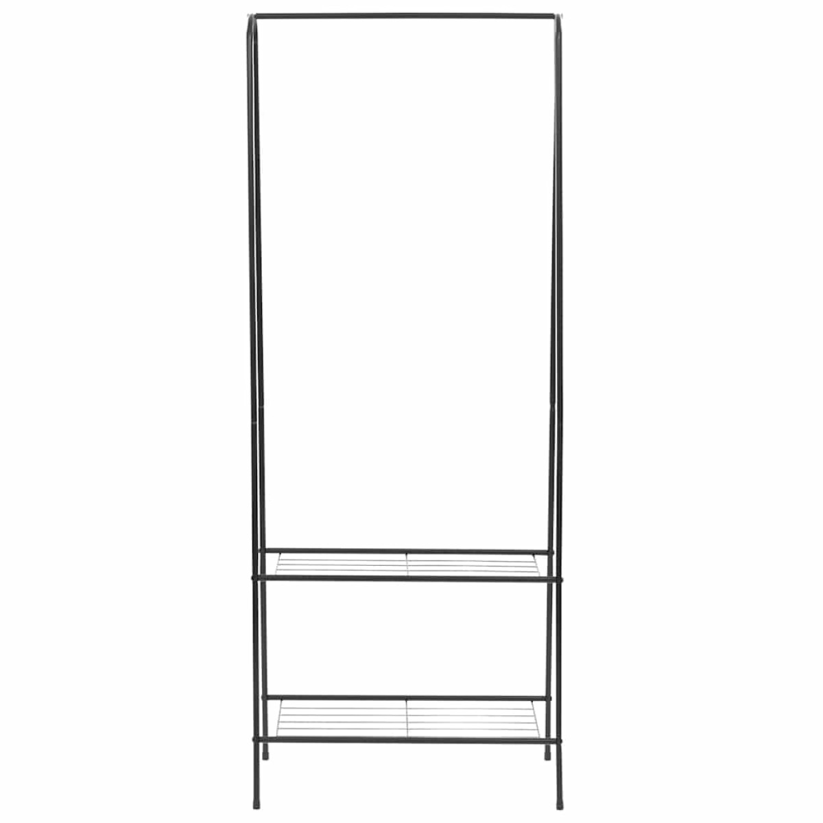 vidaXL Κρεμάστρα Ρούχων Δαπέδου Μαύρη 59 x 35 x 150 εκ.
