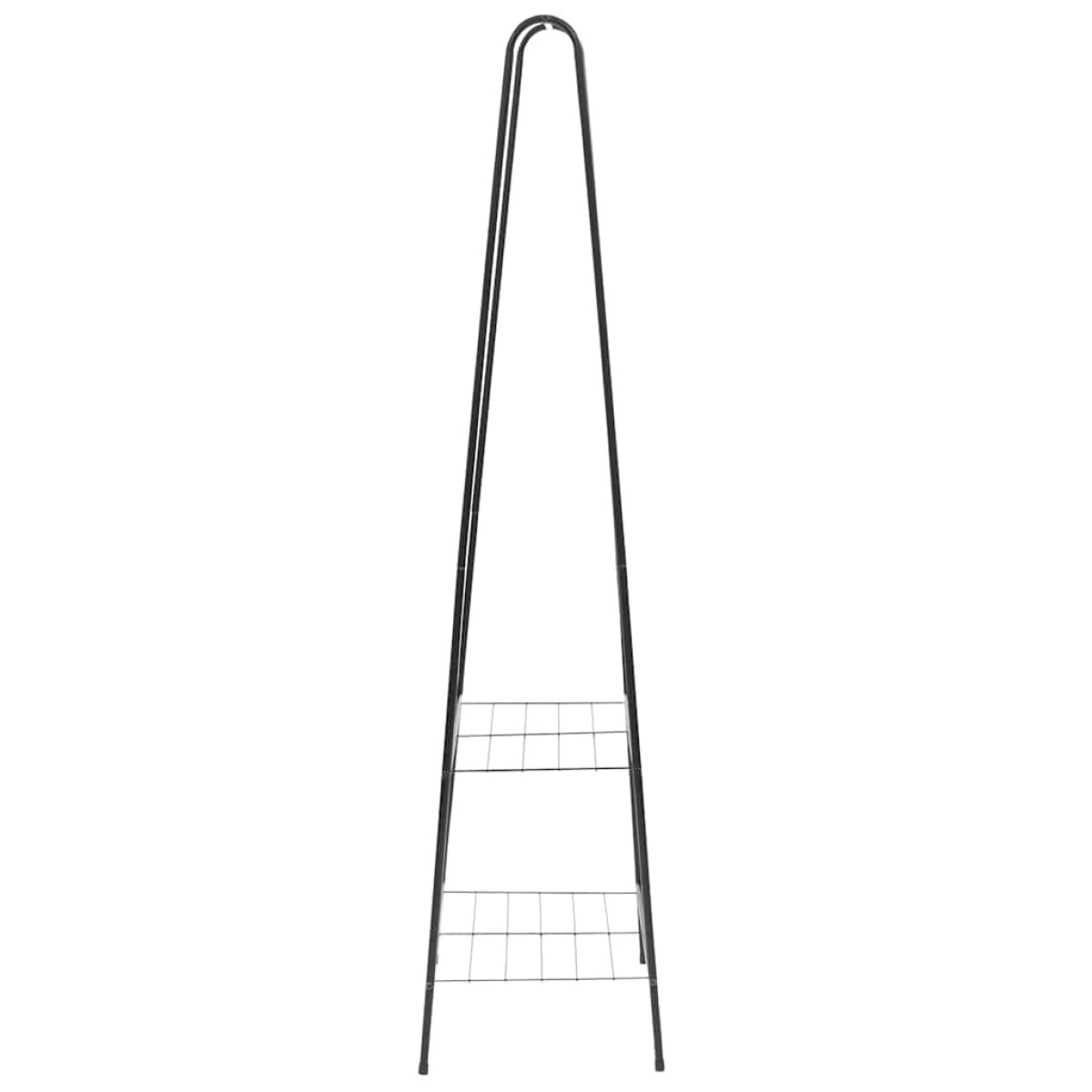 vidaXL Κρεμάστρα Ρούχων Δαπέδου Μαύρη 59 x 35 x 150 εκ.