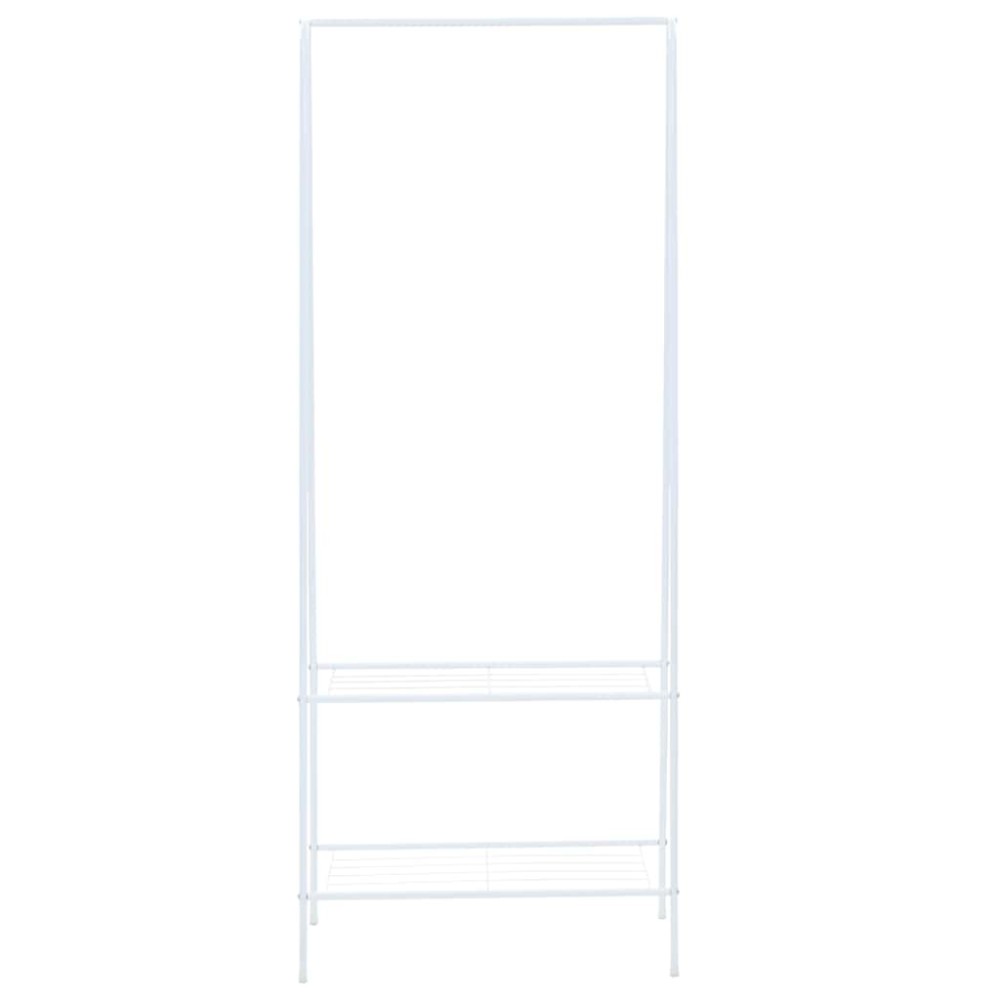 vidaXL Κρεμάστρα Ρούχων Δαπέδου Λευκή 59 x 35 x 150 εκ.