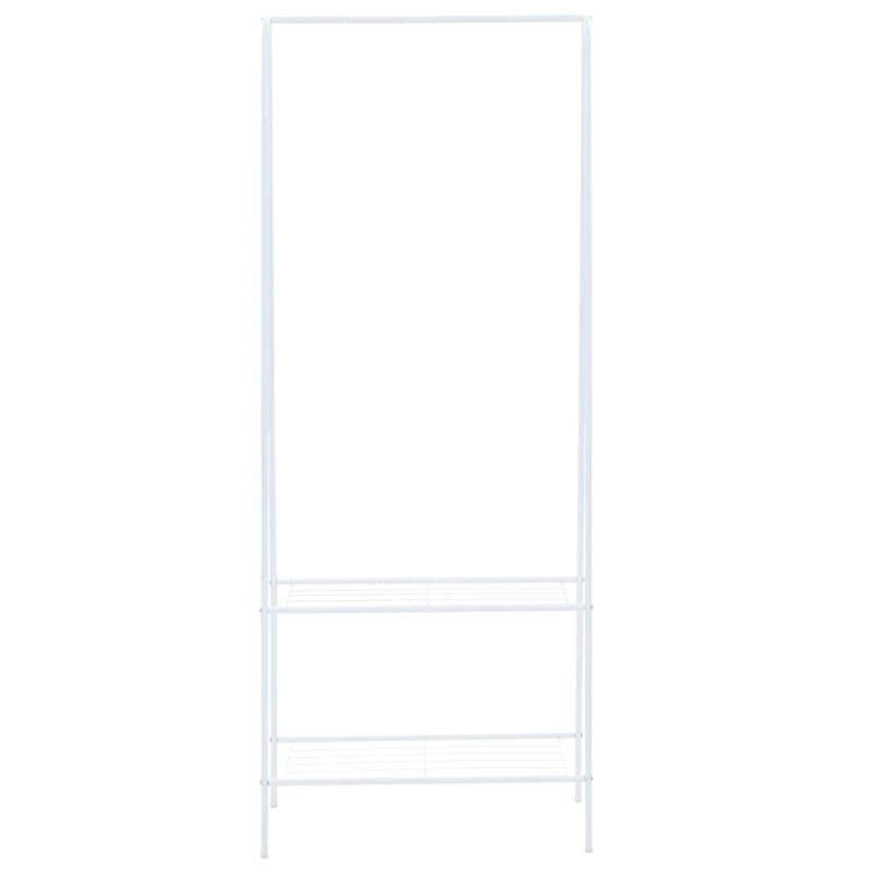 vidaXL Κρεμάστρα Ρούχων Δαπέδου Λευκή 59 x 35 x 150 εκ.