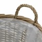 vidaXL Γλάστρες Υπερυψωμένες 4 τεμ. Wicker με Επένδυση Πολυαιθυλενίου