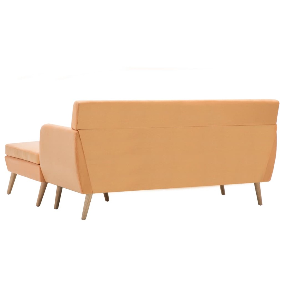 vidaXL Καναπές ΓωνιακόςΠορτοκαλί 171,5 x 138 x 81,5 εκ. Υφασμάτινος