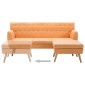vidaXL Καναπές ΓωνιακόςΠορτοκαλί 171,5 x 138 x 81,5 εκ. Υφασμάτινος