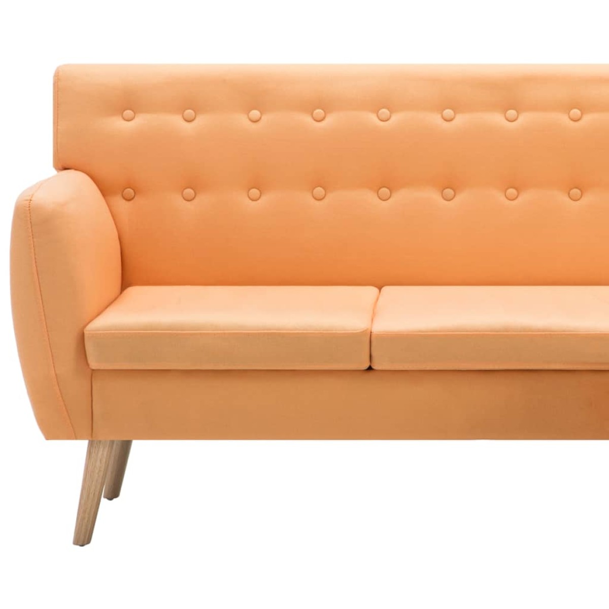 vidaXL Καναπές ΓωνιακόςΠορτοκαλί 171,5 x 138 x 81,5 εκ. Υφασμάτινος