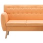 vidaXL Καναπές ΓωνιακόςΠορτοκαλί 171,5 x 138 x 81,5 εκ. Υφασμάτινος