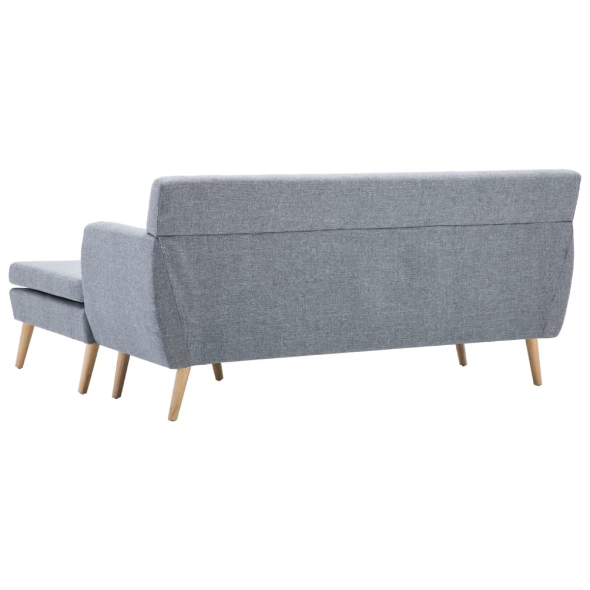 vidaXL Καναπές Γωνιακός Ανοιχτό Γκρι 171,5x138x81,5 εκ. Υφασμάτινος