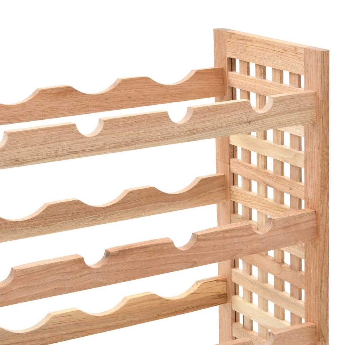 vidaXL Κάβα Κρασιών για 25 Μπουκάλια 63x25x73 εκ. Μασίφ Ξύλο Καρυδιάς