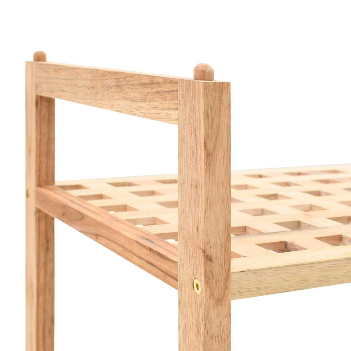 vidaXL Ραφιέρα Παπουτσιών 69 x 26 x 40 εκ. από Μασίφ Ξύλο Καρυδιάς