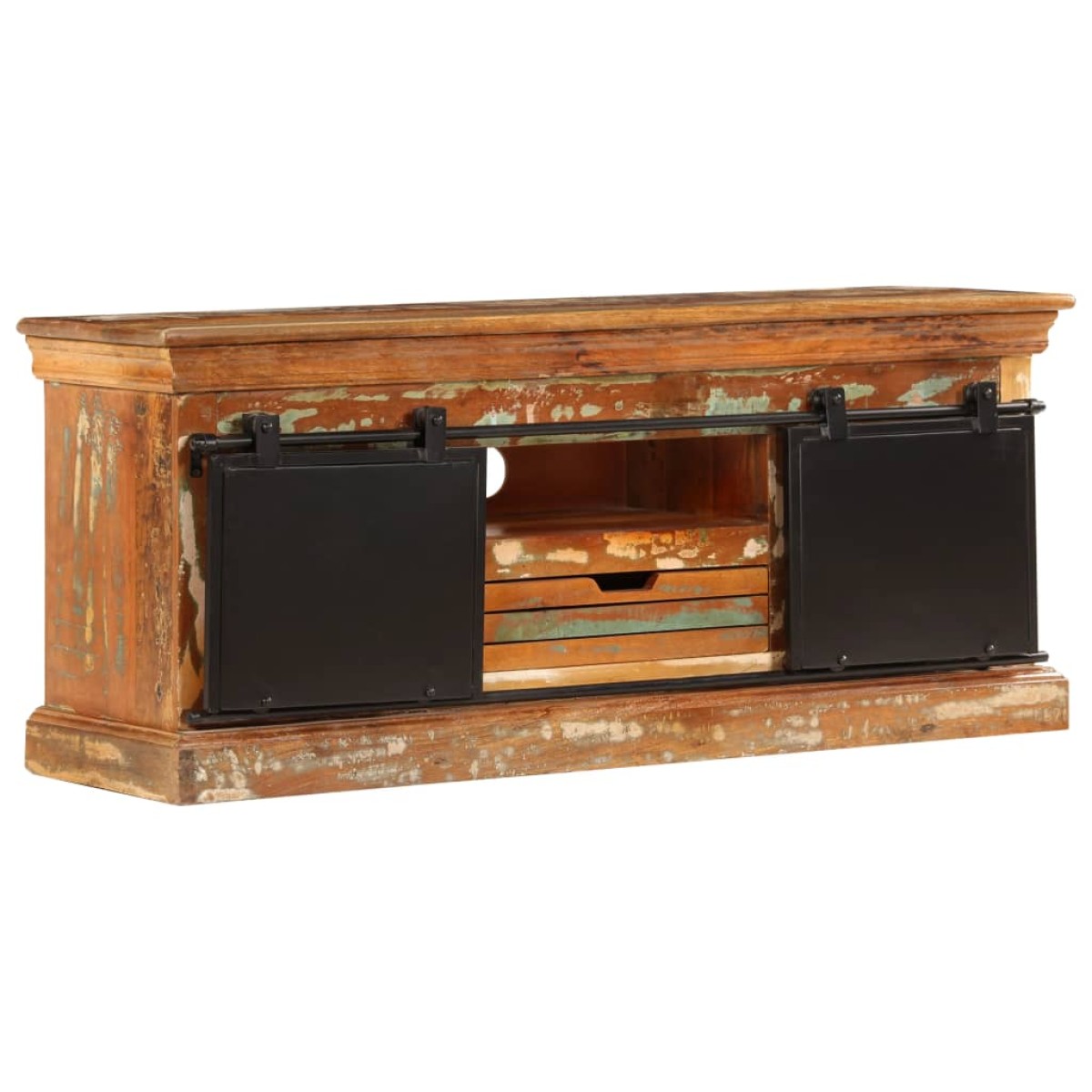 vidaXL Έπιπλο Τηλεόρασης 110 x 30 x 45 εκ. από Μασίφ Ανακυκλωμένο Ξύλο