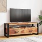 vidaXL Έπιπλο Τηλεόρασης 120 x 35 x 45 εκ. από Μασίφ Ξύλο Sheesham
