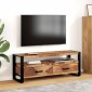 vidaXL Έπιπλο Τηλεόρασης 120 x 35 x 45 εκ. από Μασίφ Ξύλο Sheesham