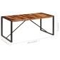 vidaXL Τραπεζαρία 180 x 90 x 75 εκ. από Μασίφ Ξύλο Sheesham