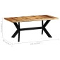 vidaXL Τραπεζαρία 180 x 90 x 75 εκ. από Μασίφ Ξύλο Sheesham