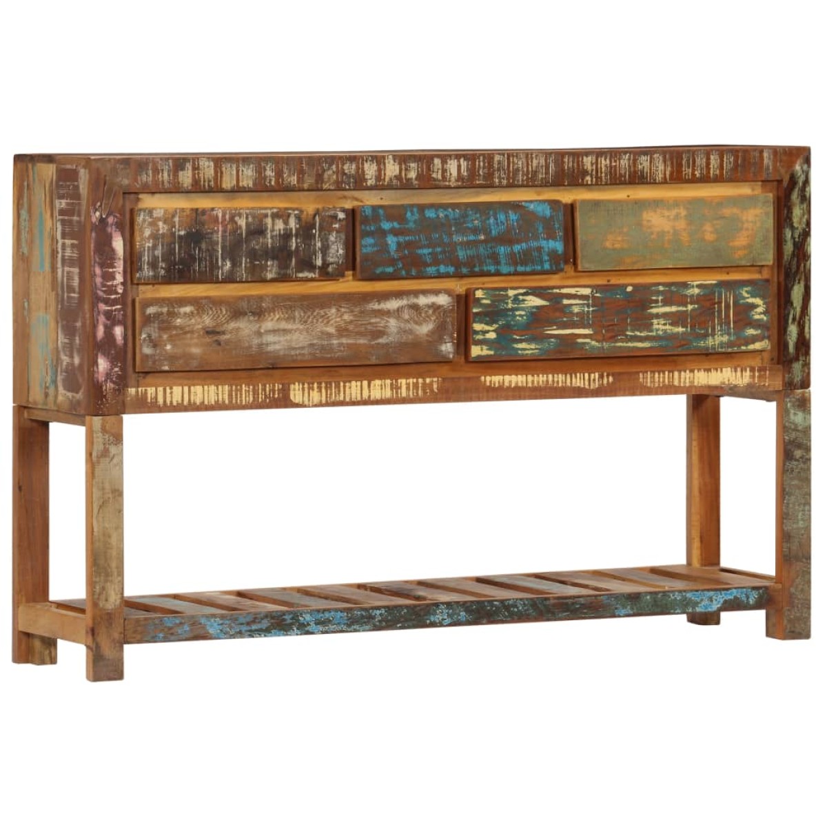 vidaXL Κονσόλα 120 x 30 x 75 εκ. από Μασίφ Ανακυκλωμένο Ξύλο
