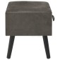 vidaXL Κομοδίνο Γκρι 40 x 35 x 40 εκ. Βελούδινο