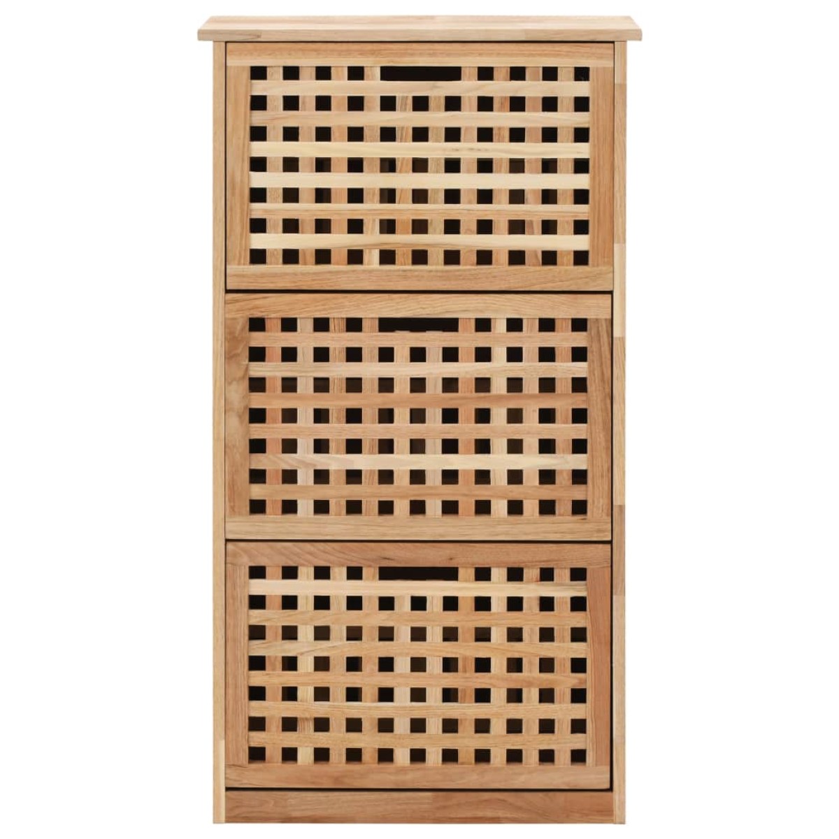vidaXL Παπουτσοθήκη 55 x 20 x 104 εκ. από Μασίφ Ξύλο Καρυδιάς
