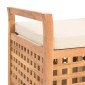 vidaXL Πάγκος με Αποθηκευτικό Χώρο 93 x 49 x 49 εκ Μασίφ Ξύλο Καρυδιάς