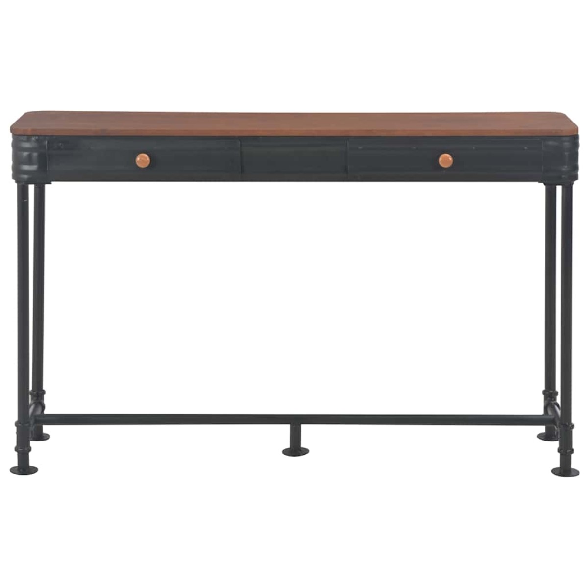 vidaXL Κονσόλα Τραπέζι με 2 Συρτάρια 120x30x75 εκ. Μασίφ Ξύλο Ελάτης