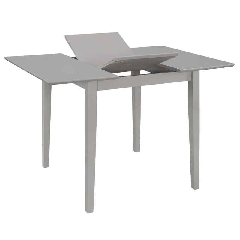 vidaXL Τραπεζαρία Επεκτεινόμενη Γκρι (80-120) x 80 x 74 εκ. από MDF