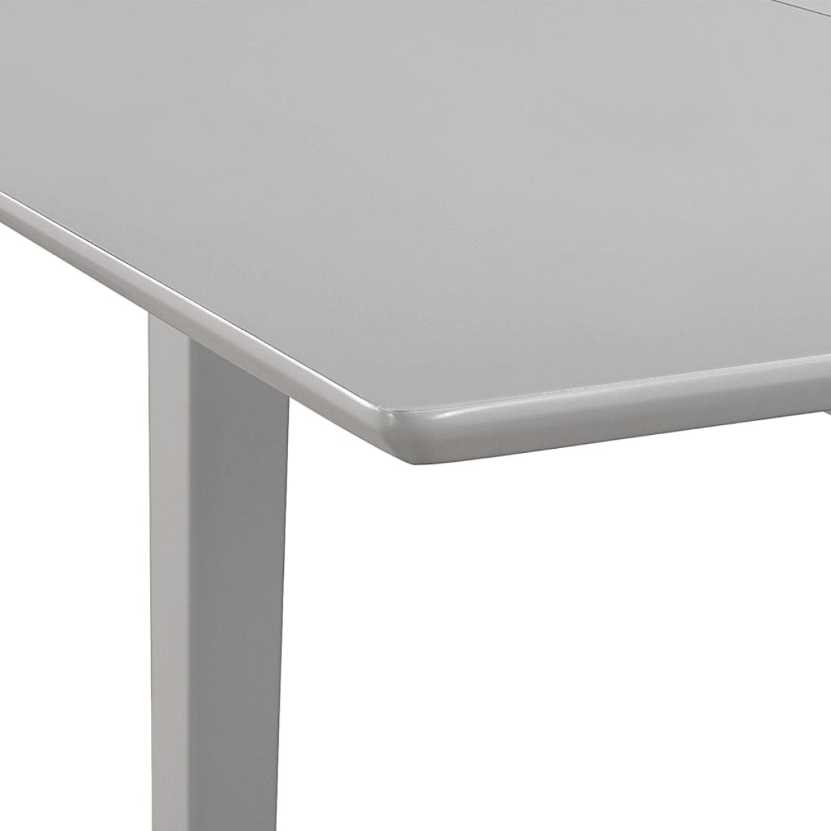 vidaXL Τραπεζαρία Επεκτεινόμενη Γκρι (80-120) x 80 x 74 εκ. από MDF