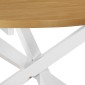 vidaXL Τραπεζαρία Λευκή 120 x 75 εκ. από MDF