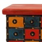 vidaXL Μπαούλο Αποθήκευσης Κόκκινο 110x40x40 εκ. Μασίφ Ξύλο Ακακίας