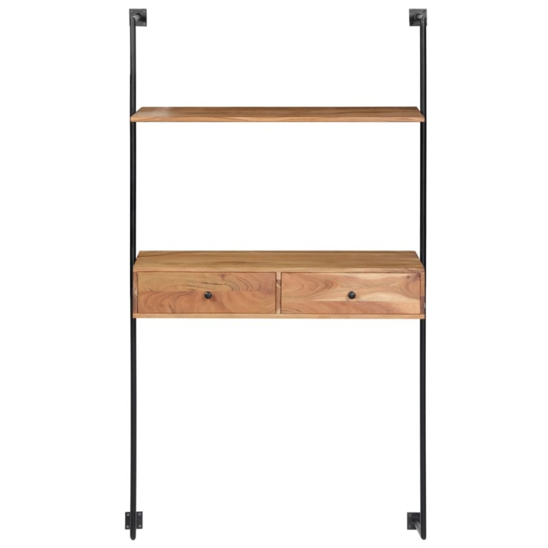 vidaXL Γραφείο Τοίχου 90 x 40 x 170 εκ. από Μασίφ Ξύλο Ακακίας
