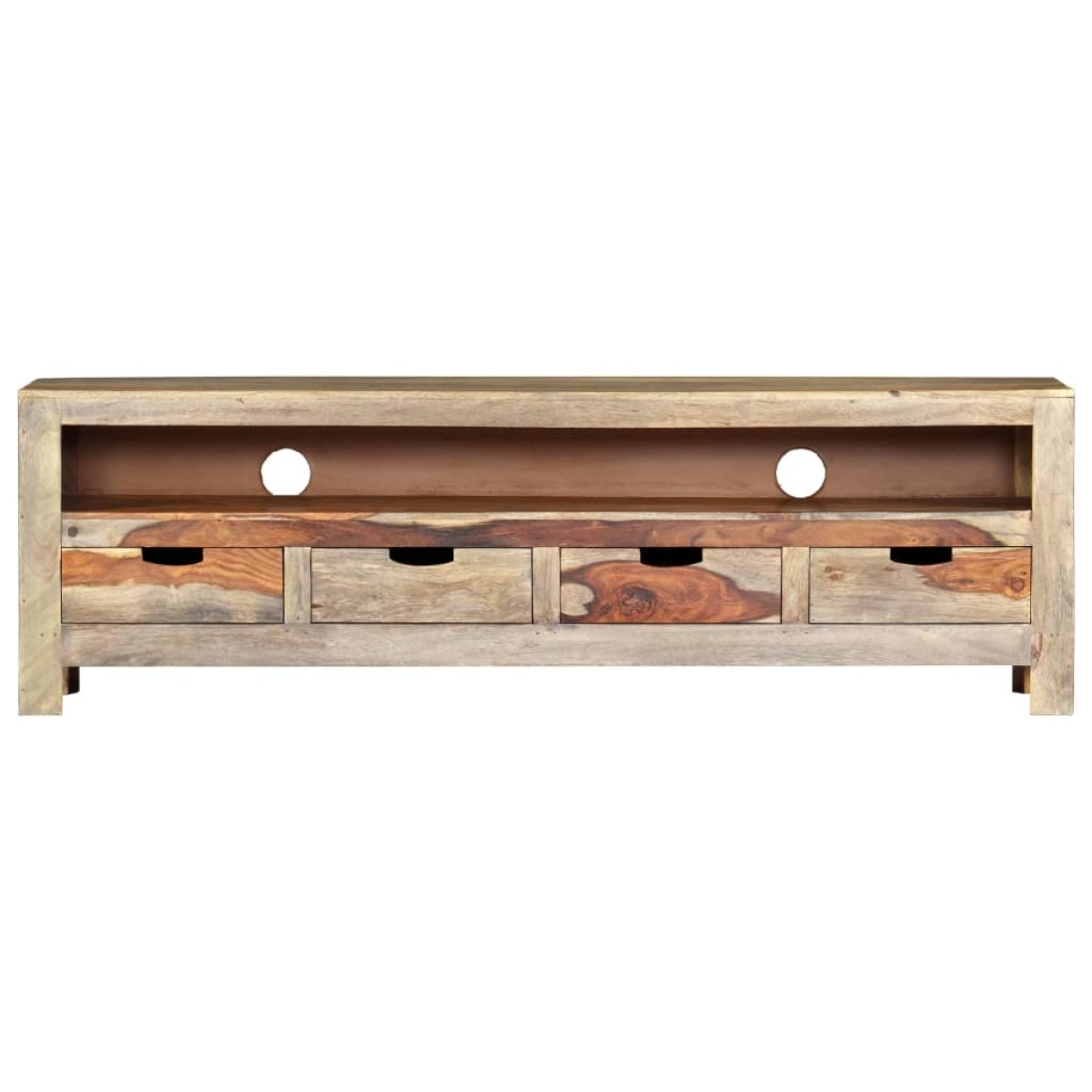 vidaXL Έπιπλο Τηλεόρασης 130 x 30 x 40 εκ. από Μασίφ Ξύλο Sheesham