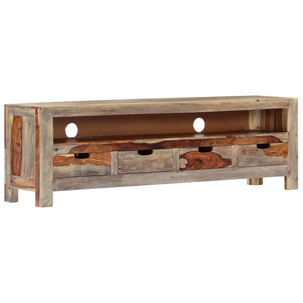 vidaXL Έπιπλο Τηλεόρασης 130 x 30 x 40 εκ. από Μασίφ Ξύλο Ακακίας
