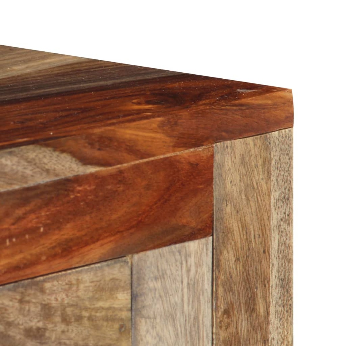 vidaXL Κονσόλα Τραπέζι με 3 Συρτάρια 120x30x75 εκ. Μασίφ Ξύλο Sheesham