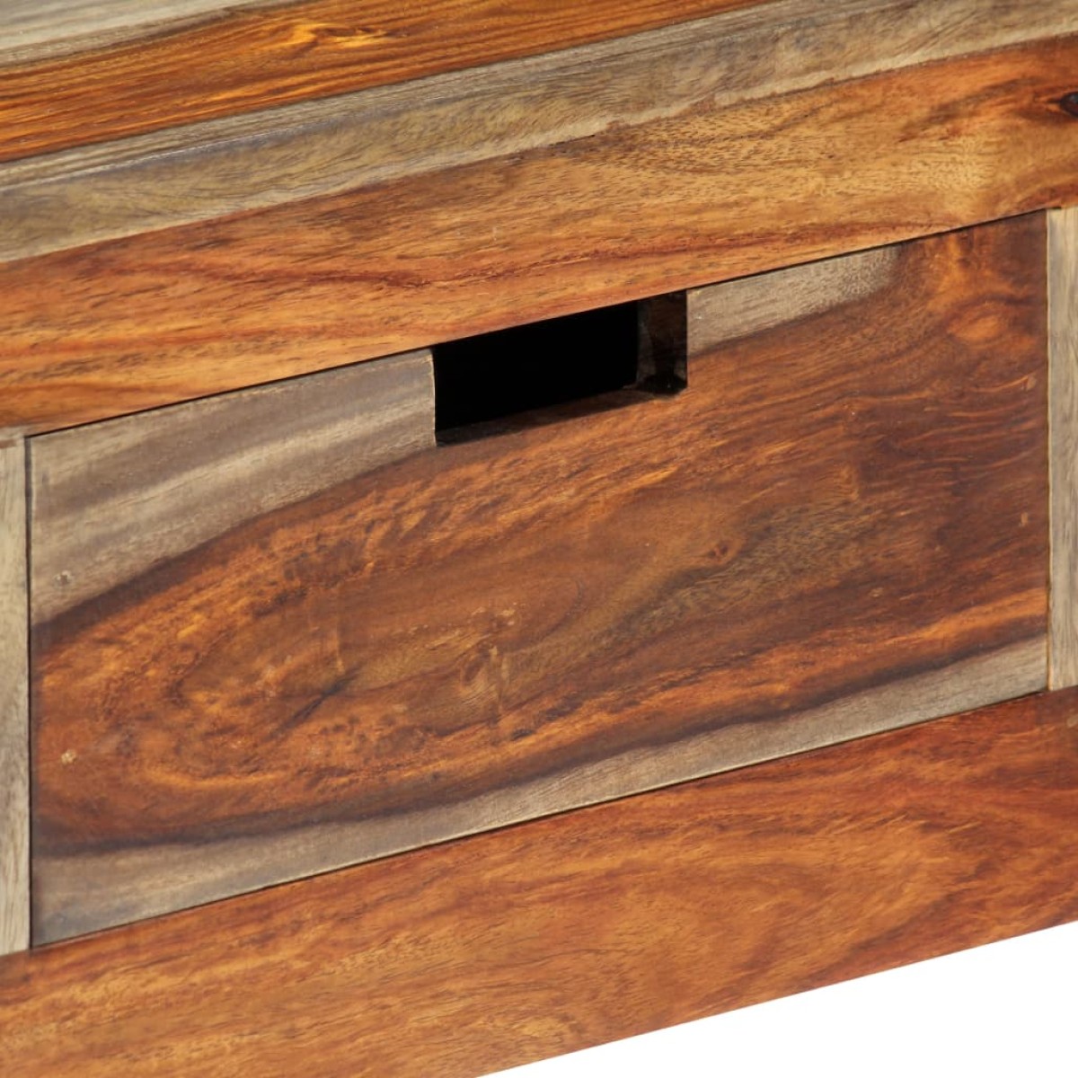 vidaXL Κονσόλα Τραπέζι με 3 Συρτάρια 120x30x75 εκ. Μασίφ Ξύλο Sheesham