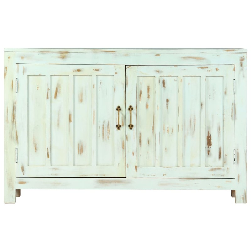 vidaXL Ντουλάπι Γαλάζιο 110 x 35 x 70 εκ. από Μασίφ Ξύλο Μάνγκο