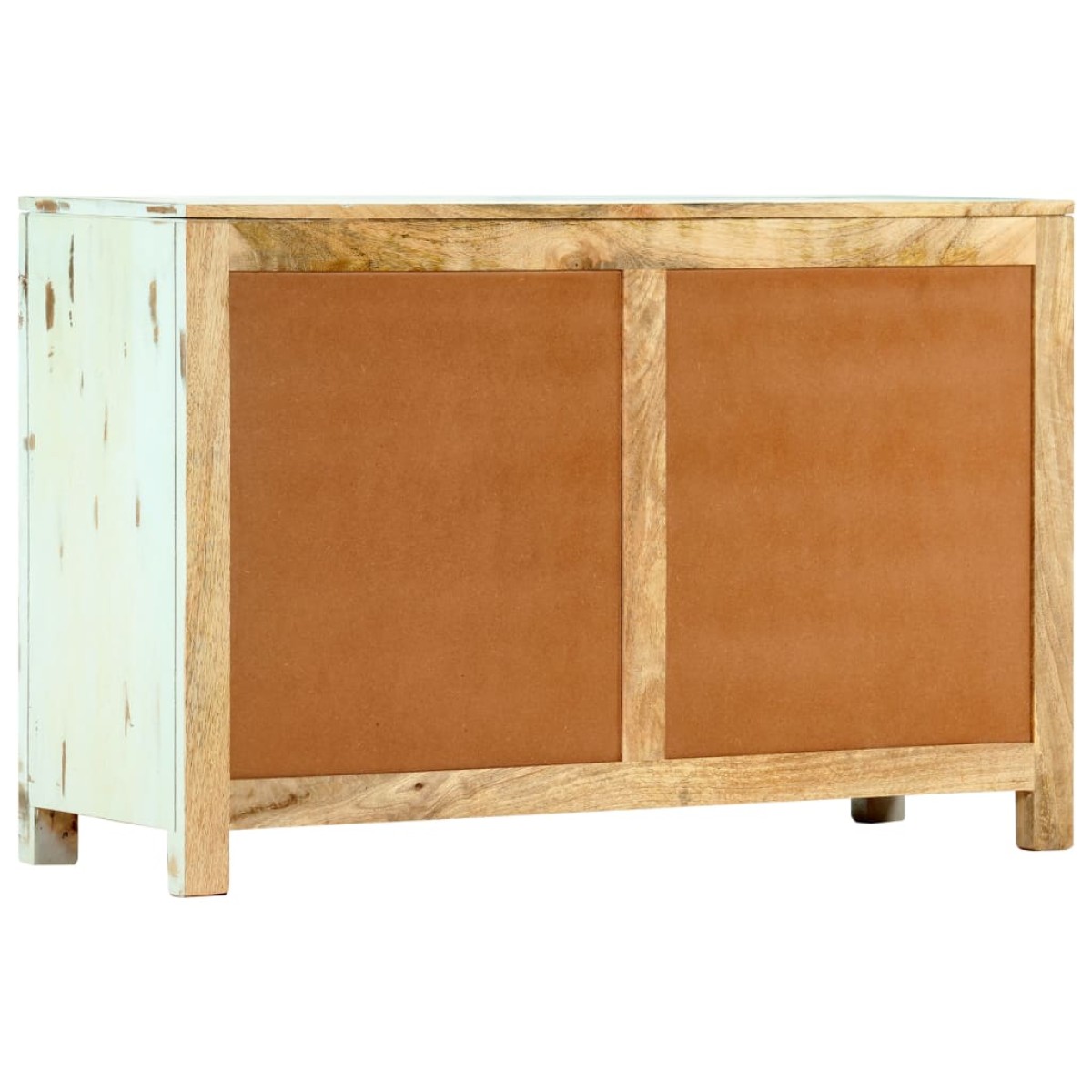 vidaXL Ντουλάπι Γαλάζιο 110 x 35 x 70 εκ. από Μασίφ Ξύλο Μάνγκο