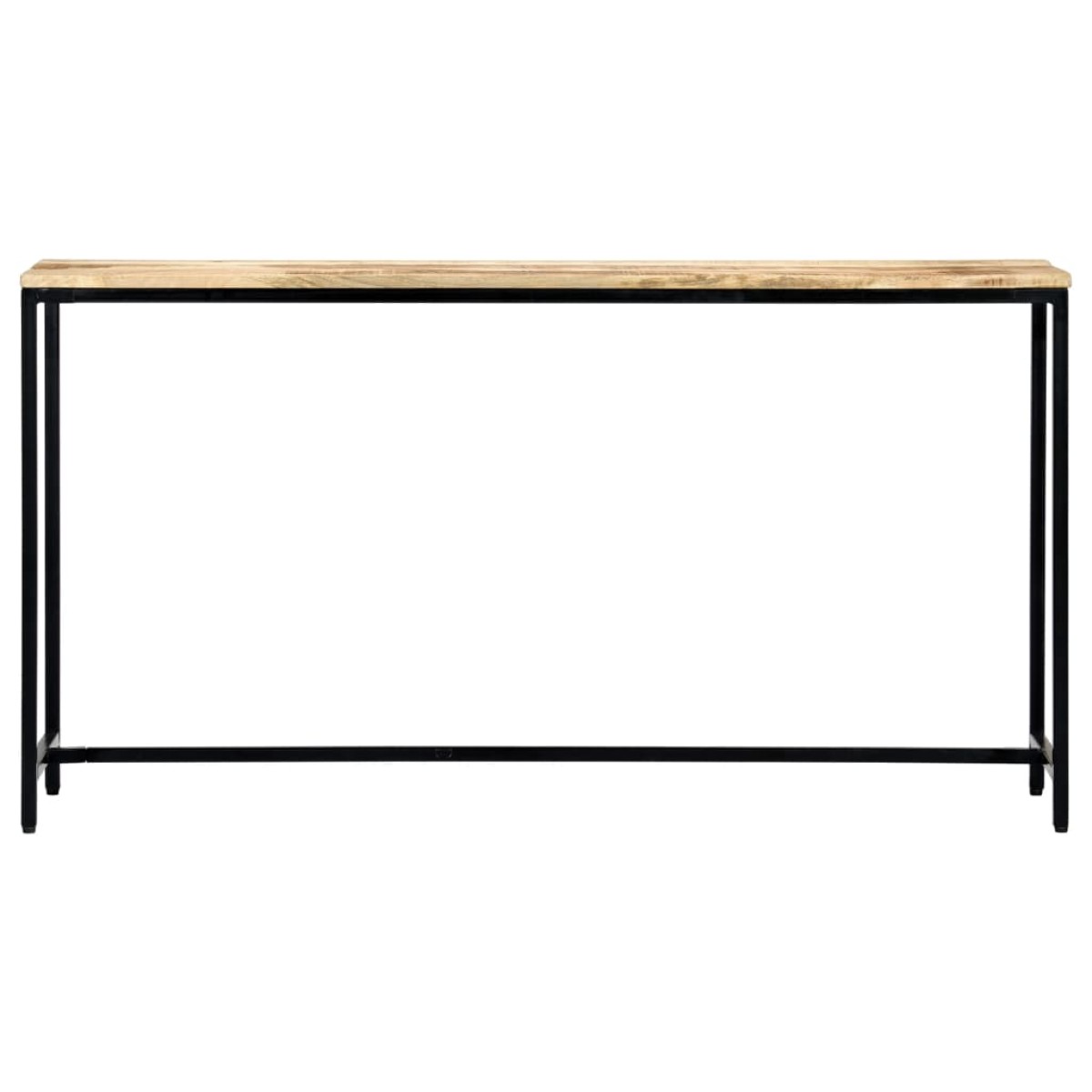 vidaXL Τραπέζι Κονσόλα 140x35x76 εκ. από Μασίφ Ακατέργαστο Ξύλο Μάνγκο