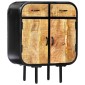 vidaXL Μπουφές Ψηλός 60 x 30 x 75 εκ. Μασίφ Ξύλο Μάνγκο/Σίδηρος