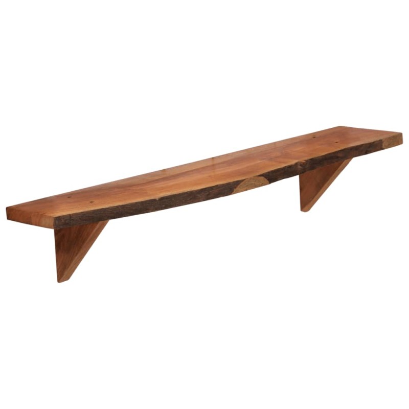 vidaXL Ράφια Τοίχου 2 τεμ. 90 x 20 x 18 εκ. από Μασίφ Ξύλο Ακακίας