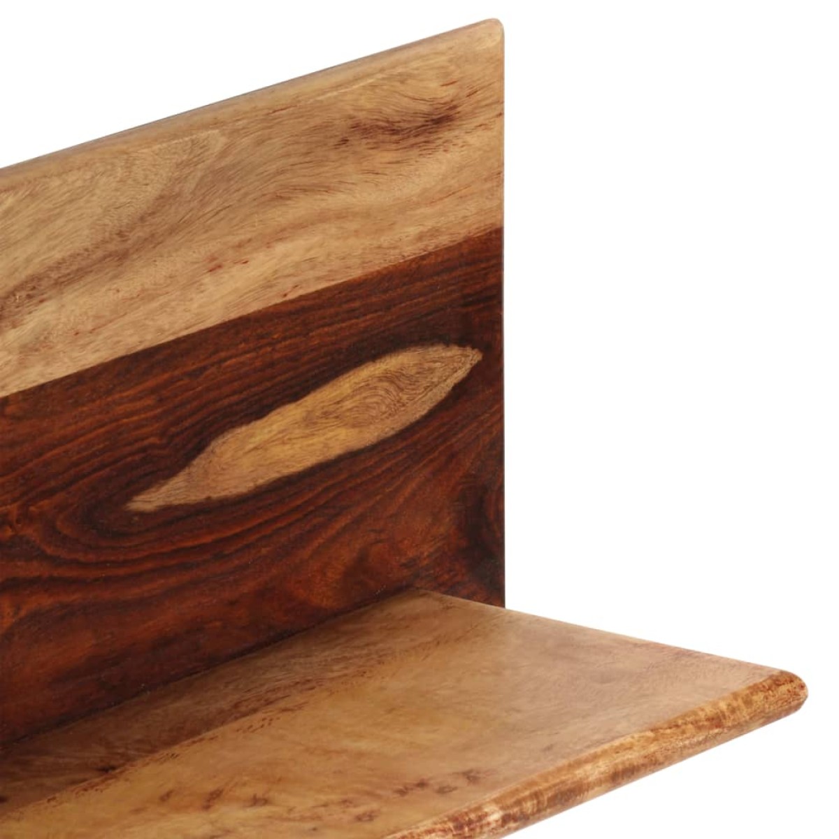 vidaXL Ράφια Τοίχου 2 τεμ. 58 x 26 x 20 εκ. από Μασίφ Ξύλο Sheesham