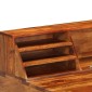 vidaXL Γραφείο 110 x 50 x 94 εκ. από Μασίφ Ξύλο Sheesham και Ατσάλι
