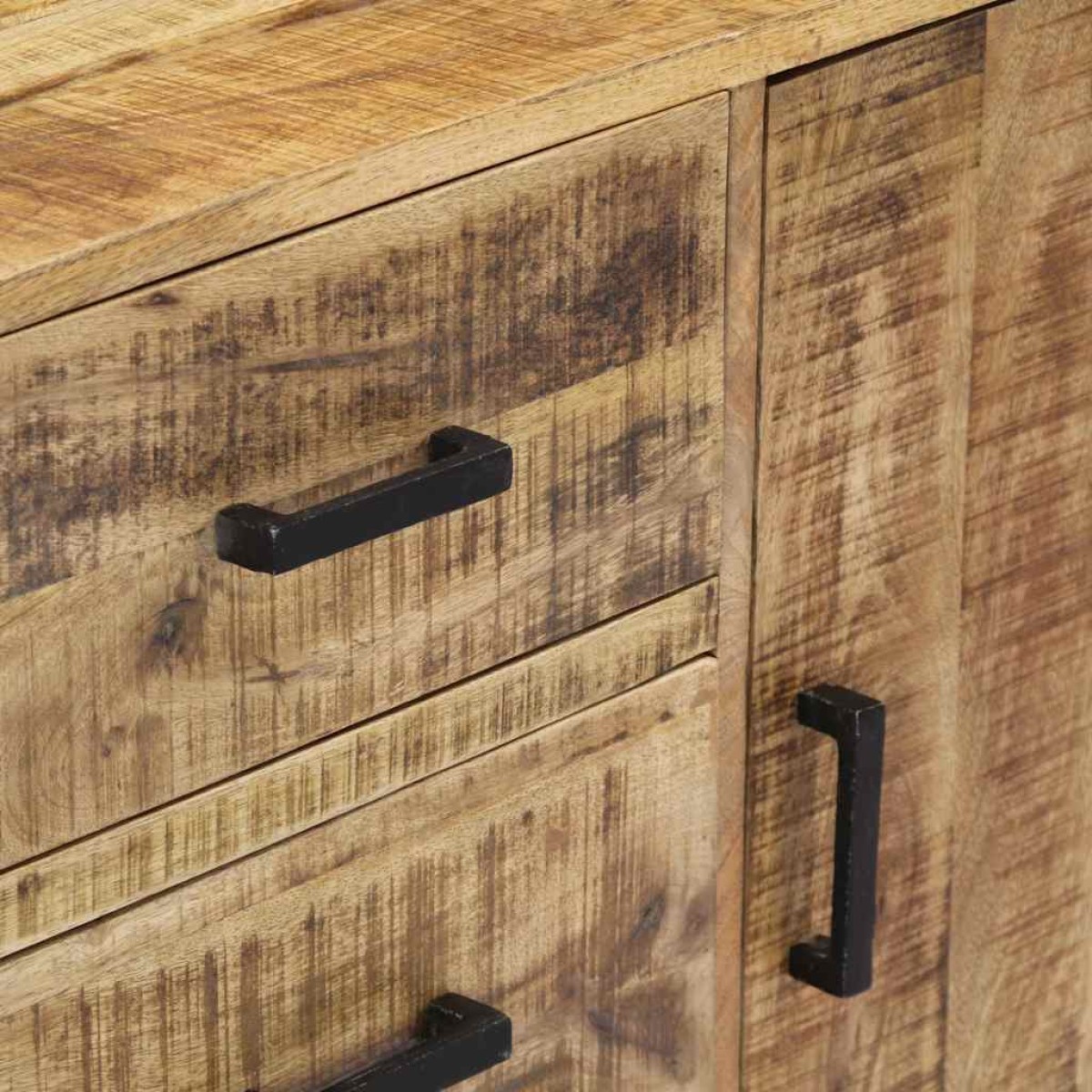 vidaXL Ντουλάπι με Συρτάρια 88 x 30 x 71 εκ. από Μασίφ Ξύλο Μάνγκο