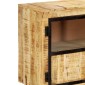 vidaXL Μπουφές Καφέ/Μαύρο 160x30x80 εκ. Μασίφ Ακατέργαστο Ξύλο Μάνγκο