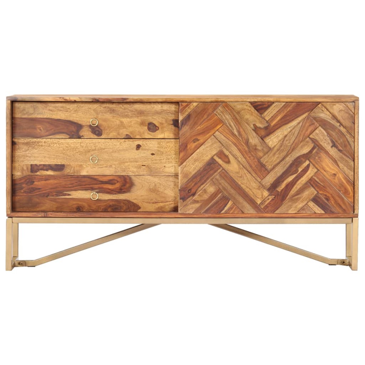 vidaXL Μπουφές 118 x 30 x 60 εκ. από Μασίφ Ξύλο Sheesham