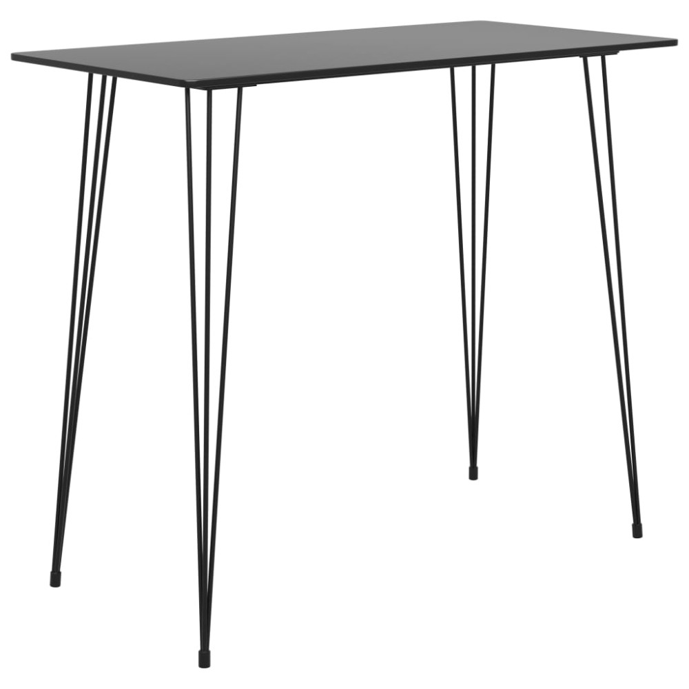 vidaXL Τραπέζι Μπαρ Μαύρο 120 x 60 x 105 εκ.