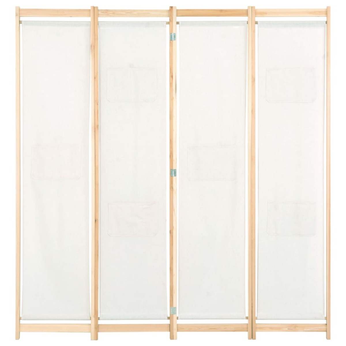 vidaXL Διαχωριστικό Δωματίου με 4 Πάνελ Κρεμ 160x170x4 εκ. Υφασμάτινο