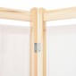 vidaXL Διαχωριστικό Δωματίου με 6 Πάνελ Κρεμ 240x170x4 εκ. Υφασμάτινο