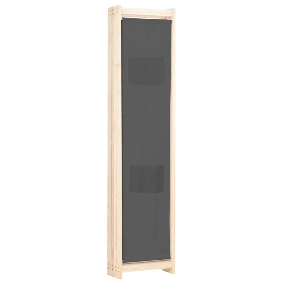 vidaXL Διαχωριστικό Δωματίου με 5 Πάνελ Γκρι 200x170x4 εκ. Υφασμάτινο