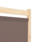 vidaXL Διαχωριστικό Δωματίου με 4 Πάνελ Καφέ 160x170x4 εκ. Υφασμάτινο