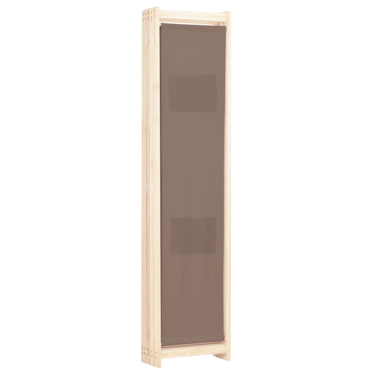 vidaXL Διαχωριστικό Δωματίου με 5 Πάνελ Καφέ 200x170x4 εκ. Υφασμάτινο