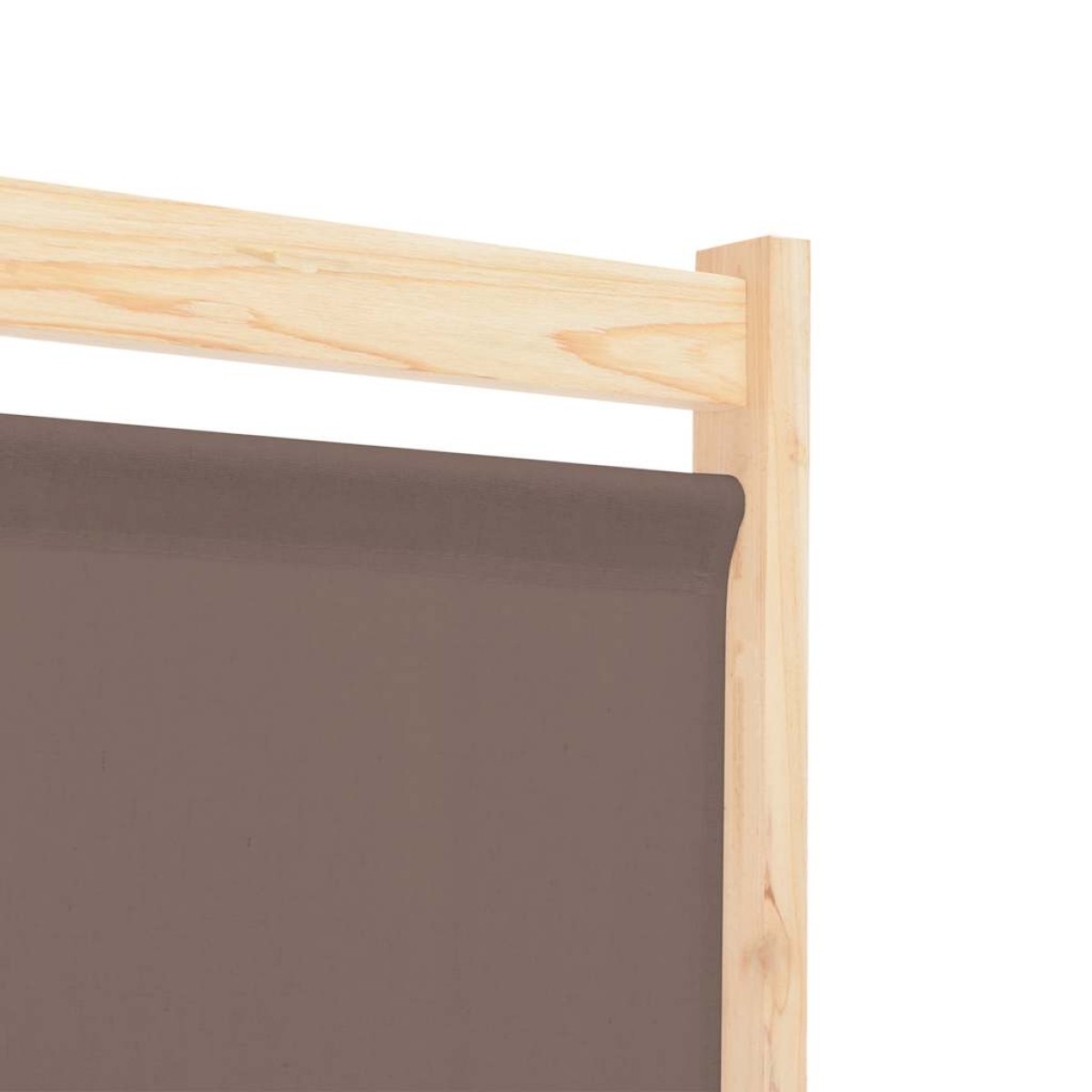vidaXL Διαχωριστικό Δωματίου με 5 Πάνελ Καφέ 200x170x4 εκ. Υφασμάτινο